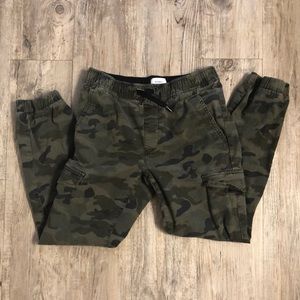 Boys - Camo Print Cargo Jogger Pants
